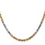 14K Tri-Color 4mm D/C Rope Chain - 22 in.