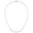 14K Tri-Color and Diamond-cut Beads Necklace - 17.75 in.