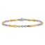 14K Two-tone 7.75in Bracelet - 7.75 in.