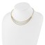 14K Two-tone and Diamond-cut Layered Necklace - 17.75 in.