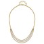14K Two-tone and Diamond-cut Layered Necklace - 17.75 in.