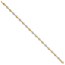 14K Two-tone and Diamond-cut Puffed Circles Bracelet - 7.75 in.