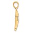 14K Two-tone Cross Pendant - 20.7 mm
