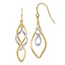 14k Two-tone Dangle Earrings