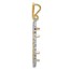 14K Two-tone Diamond Circle 21.6 mm Prong Coin Bezel Pendant