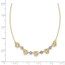14k Two-tone Diamond-cut Beads & Knots Necklace - 18 in.