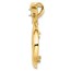 14K Two-tone Diamond Teardrop Bow 16.5 mm Coin Bezel Mtg