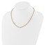 14K Two-tone Fancy Beaded Station Necklace - 18 in.