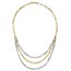 14K Two-tone Fancy Link Necklace - 18.25 in.