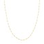 14K Two Tone Gold 1.8 mm Saturn Chain Spring Ring Clasp - 16 in.
