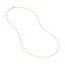14K Two Tone Gold 1.8 mm Saturn Chain Spring Ring Clasp - 16 in.