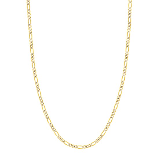 14K Two Tone Gold 3.9 mm Figaro Chain w/ Lobster Clasp - 18 in. 14K Two Tone Gold 3.9 mm Figaro Chain w/ Lobster Clasp - 18 in.
