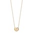 14K Two-Tone Hearts CZ with 2IN EXT Necklace - 20 in.
