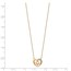 14K Two-Tone Hearts CZ with 2IN EXT Necklace - 20 in.