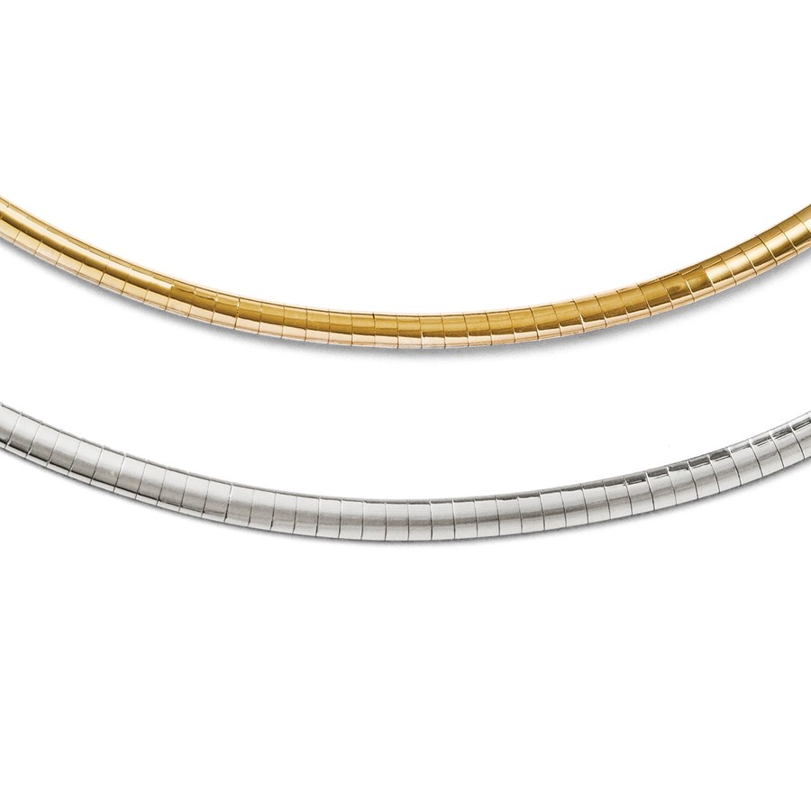 Two tone omega necklace Clearance