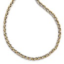 14K Two-tone Polished Fancy Link Necklace - 18 in.