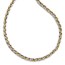 14K Two-tone Polished Fancy Link Necklace - 18 in.
