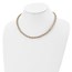 14K Two-tone Polished Fancy Link Necklace - 18 in.