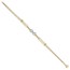 14K Two-tone Polished Multi-Strand Infinity Bracelet - 7.5 in.