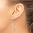 14K Two-tone Polished Post Front & Back Earrings - 41.38 mm