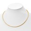 14K Two-tone Reversible Adjustable Omega - 18 in.