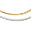 14K Two-tone Reversible Omega Necklace - 18 in.
