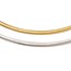 14K Two-tone Supreme Reversible Omega Necklace - 18 in.