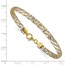 14K Two-tone Woven Mesh Bracelet - 7.5 in.