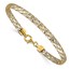 14K Two-tone Woven Mesh Bracelet - 7.5 in.
