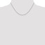 14k WG 1.40 mm Solid Polished Cable Chain Necklace - 16 in.
