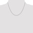 14k WG 1.40 mm Solid Polished Cable Chain Necklace - 18 in.