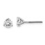 14k WG 3/4 ct Lab Grown Diamond 3-Prong Earring (Post/Screw back)
