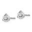 14k WG 3/4 ct Lab Grown Diamond 3-Prong Earring (Post/Screw back)