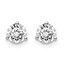 14k WG 3/4 ct Lab Grown Diamond 3-Prong Earring (Post/Screw back)