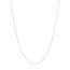 14K White Gold 0.55 mm Box Chain w/ Spring Ring Clasp - 20 in.
