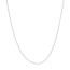 14K White Gold 0.65 mm Cable Chain w/ Spring Ring Clasp - 18 in.