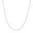 14K White Gold 0.7 mm Cable Chain w/ Spring Ring Clasp - 18 in.