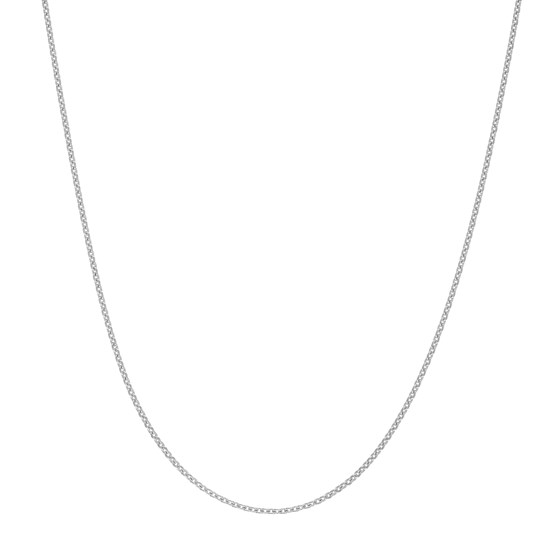 14K White Gold 0.7 mm Cable Chain w/ Spring Ring Clasp - 20 in. 14K White Gold 0.7 mm Cable Chain w/ Spring Ring Clasp - 20 in.