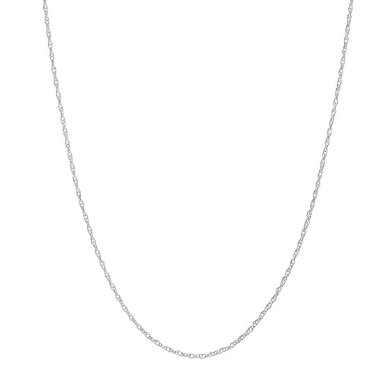 14K White Gold 0.7 mm Replacement Rope Chain w/ 5.5m - 18 in.