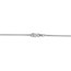 14k White Gold 0.70 mm Box Chain Necklace - 18 in.