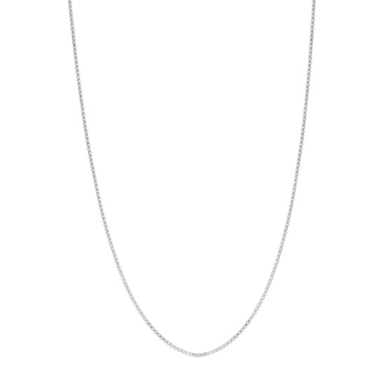 14K White Gold 0.73 mm Box Chain w/ Lobster Clasp - 18 in.