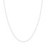 14K White Gold 0.8 mm Bead Chain w/ Spring Ring Clasp - 18 in.