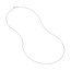 14K White Gold 0.8 mm Bead Chain w/ Spring Ring Clasp - 18 in.