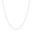 14K White Gold 0.8 mm Bead Chain w/ Spring Ring Clasp - 20 in.
