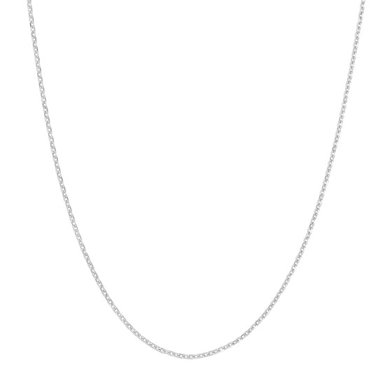 14K White Gold 0.8 mm Cable Chain w/ Spring Ring Clasp - 20 in. 14K White Gold 0.8 mm Cable Chain w/ Spring Ring Clasp - 20 in.