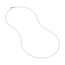 14K White Gold 0.8 mm Cable Chain w/ Spring Ring Clasp - 24 in.