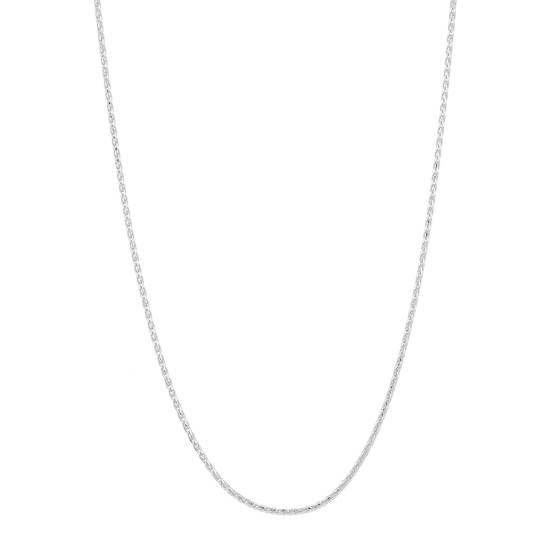 14K White Gold 0.85 mm Wheat Chain w/ Lobster Clasp - 16 in. 14K White Gold 0.85 mm Wheat Chain w/ Lobster Clasp - 16 in.