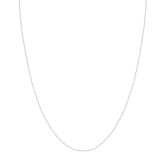 14K White Gold 0.85 mm Wheat Chain w/ Spring Ring Clasp - 16 in. 14K White Gold 0.85 mm Wheat Chain w/ Spring Ring Clasp - 16 in.