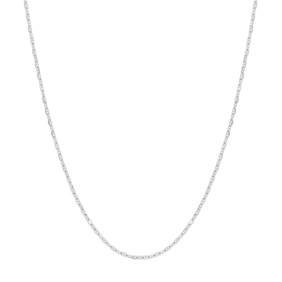 14K White Gold 0.95 mm Anchor Chain - 20 in.