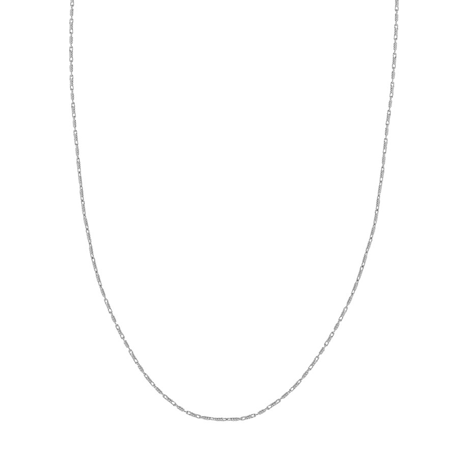 14K White Gold 0.95 mm Raso Chain w/ Lobster Clasp - 20 in.